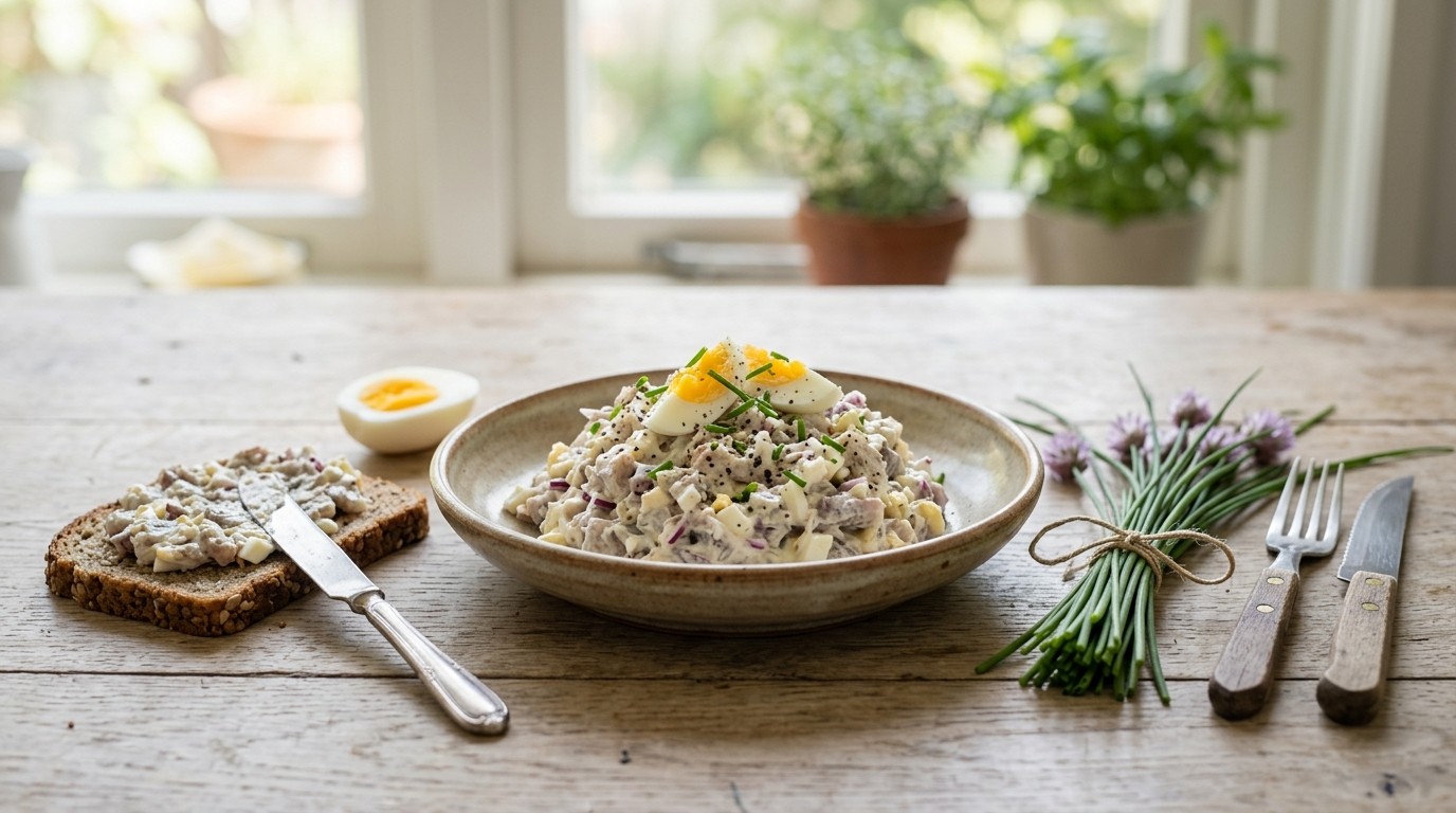 Hakkelen (haringsalade) recept Hakkelen (haringsalade) recept