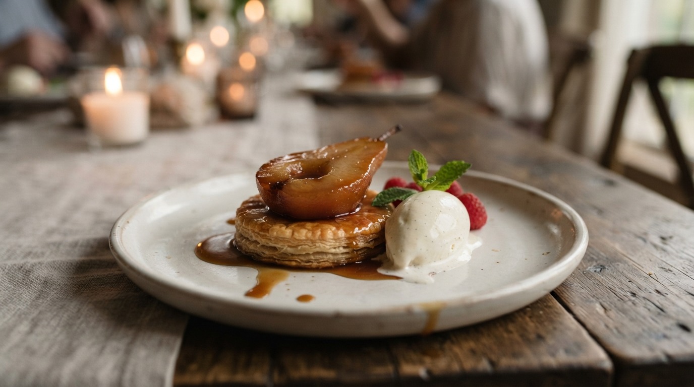 Halve Peer in Caramel