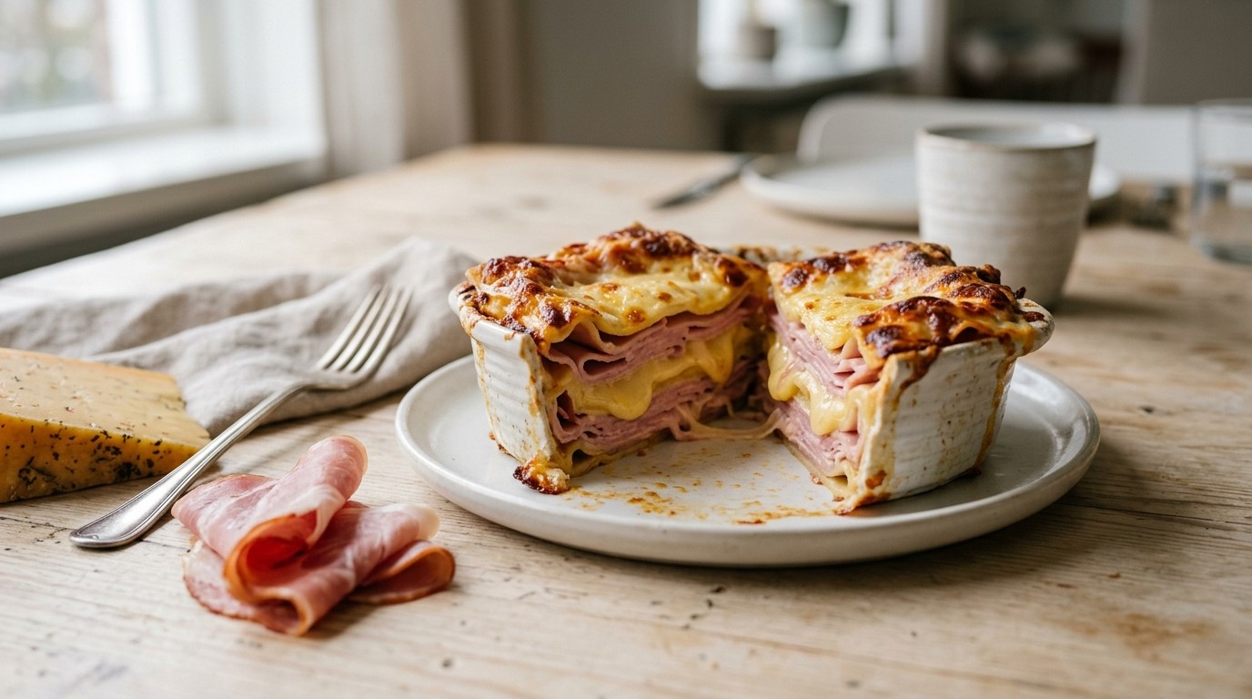 Ham/kaas Lasagne