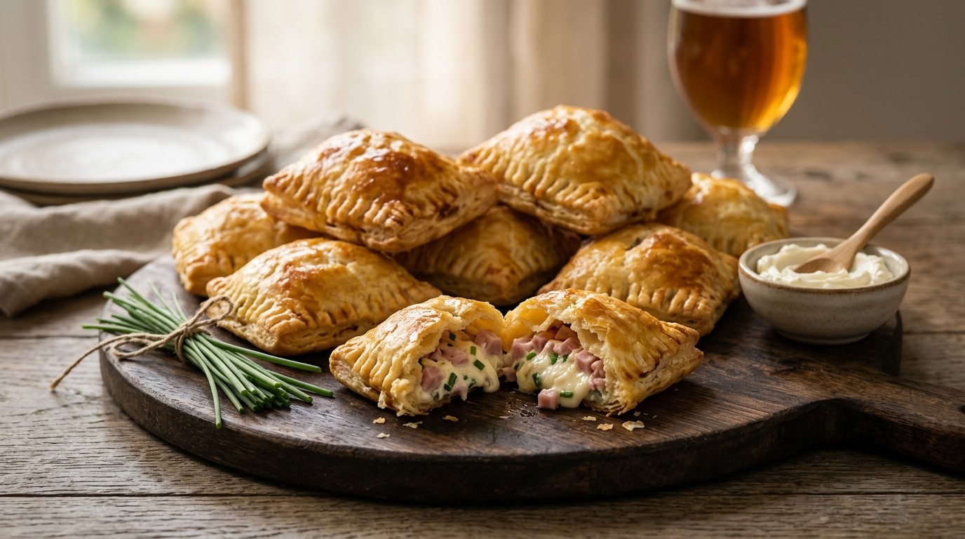Ham-kaaspasteitjes