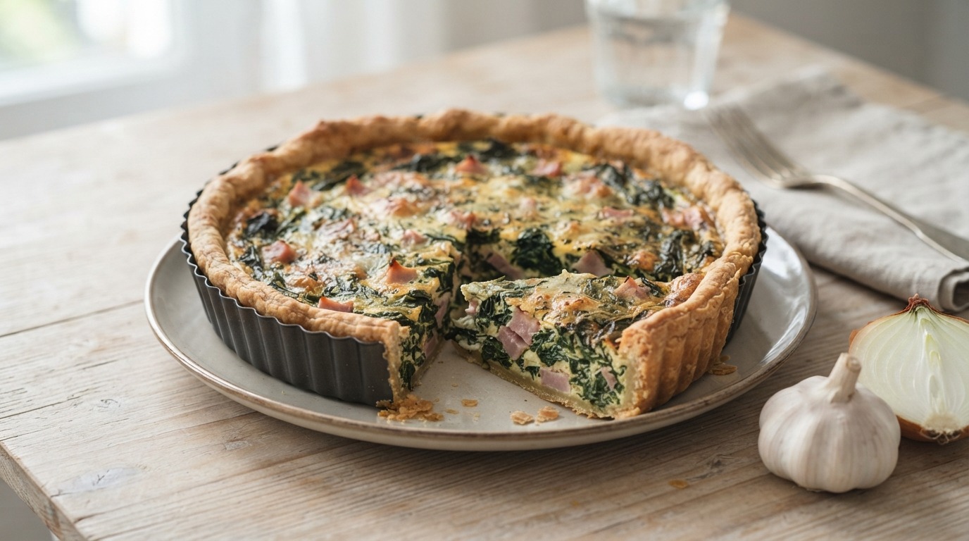 Ham-spinazie Quiche