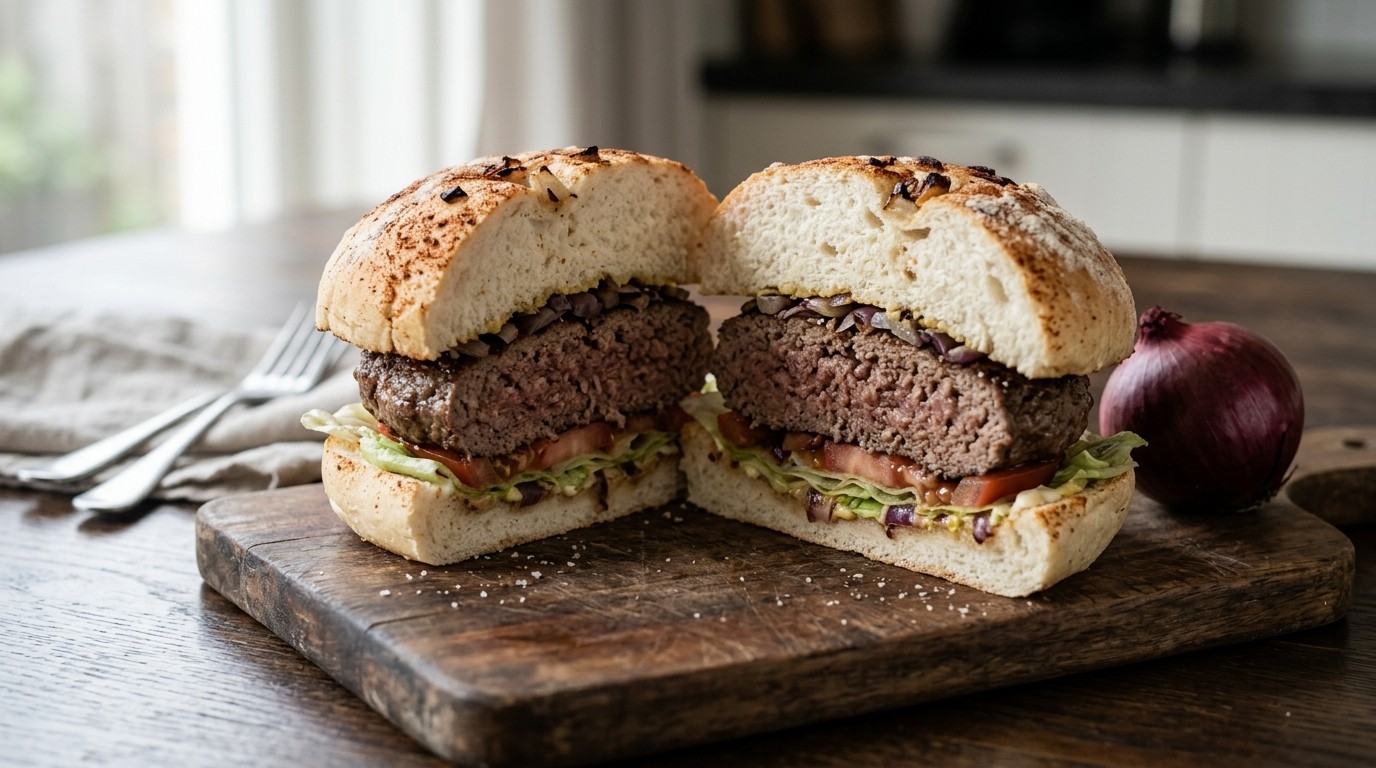 Hamburger Extra Groot Voor 2 Personen recept Hamburger Extra Groot Voor 2 Personen recept