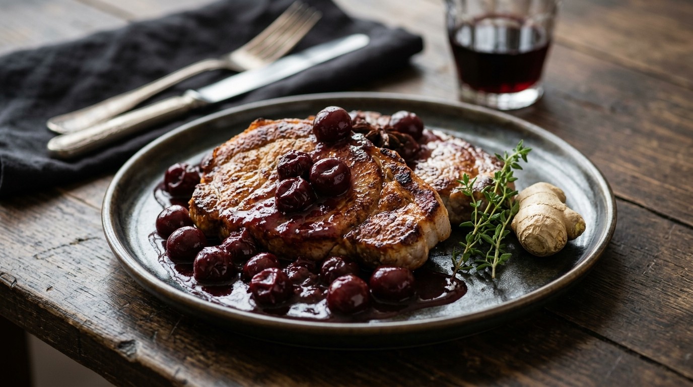 Hamlapjes met Warme Kersensaus recept Hamlapjes met Warme Kersensaus recept