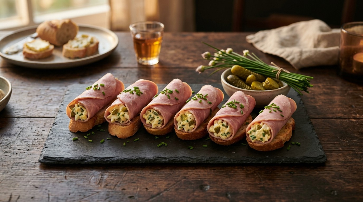 Hamrolletjes met Eiersalade