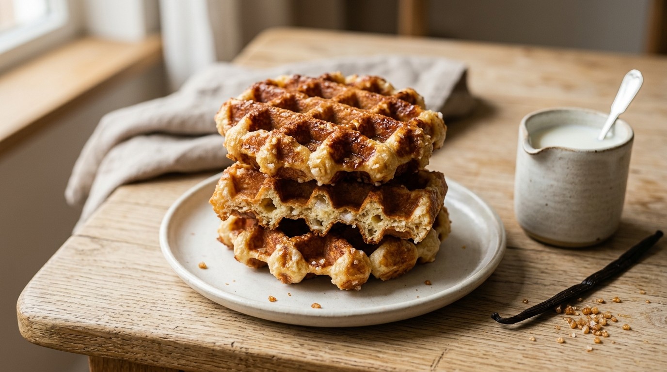Harde Wafels met Parelsuiker