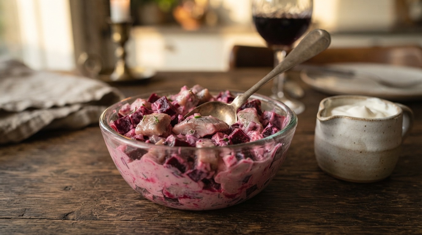Haring Bietensalade