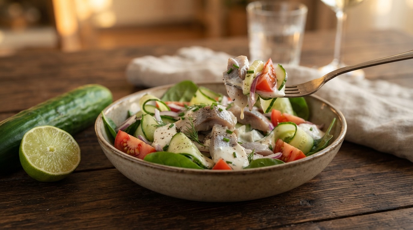 Haringsalade recept Haringsalade recept