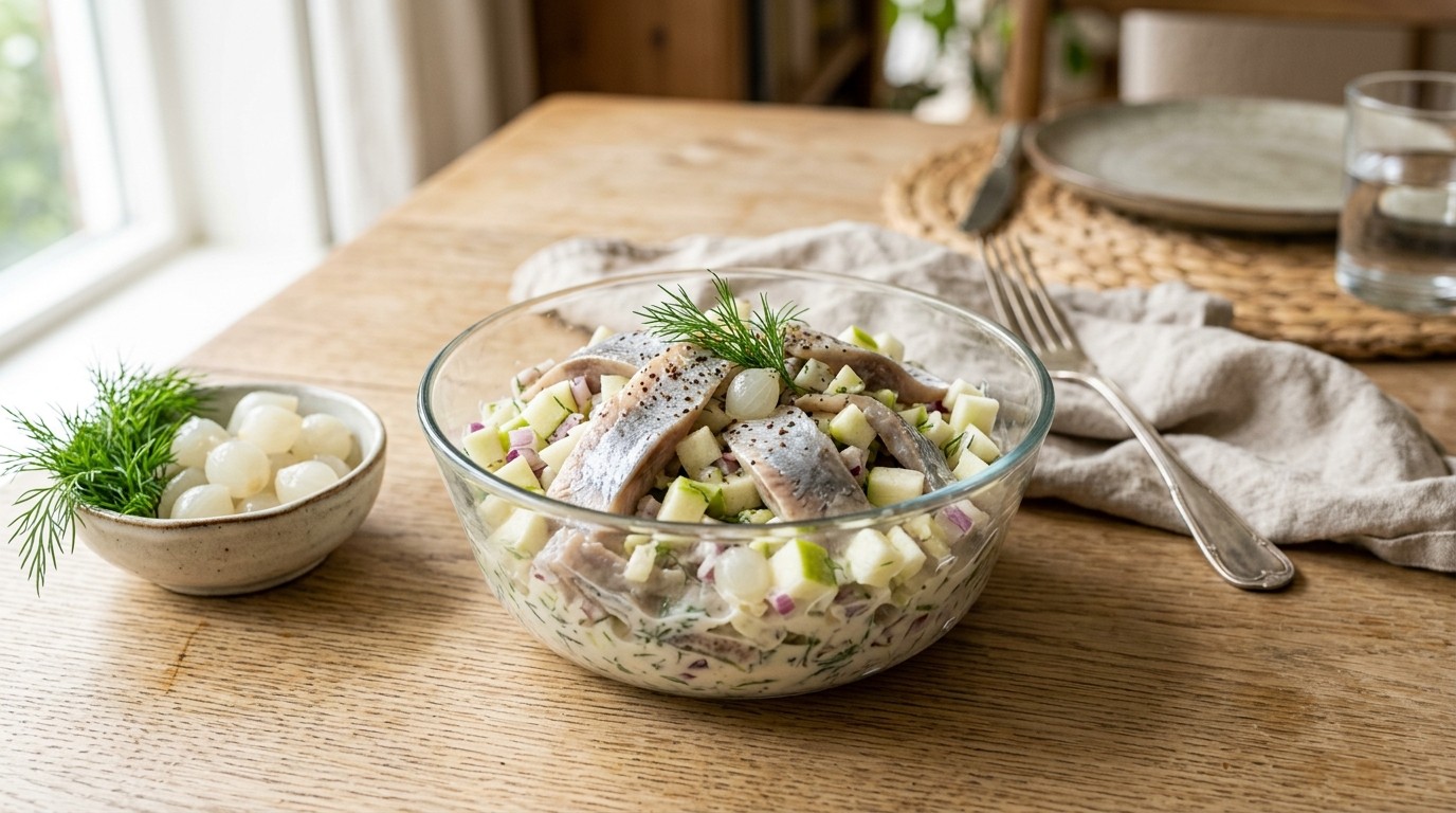 Haringsalade met Appel