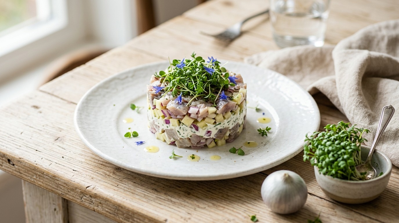 Haringtartaar met Appel recept Haringtartaar met Appel recept