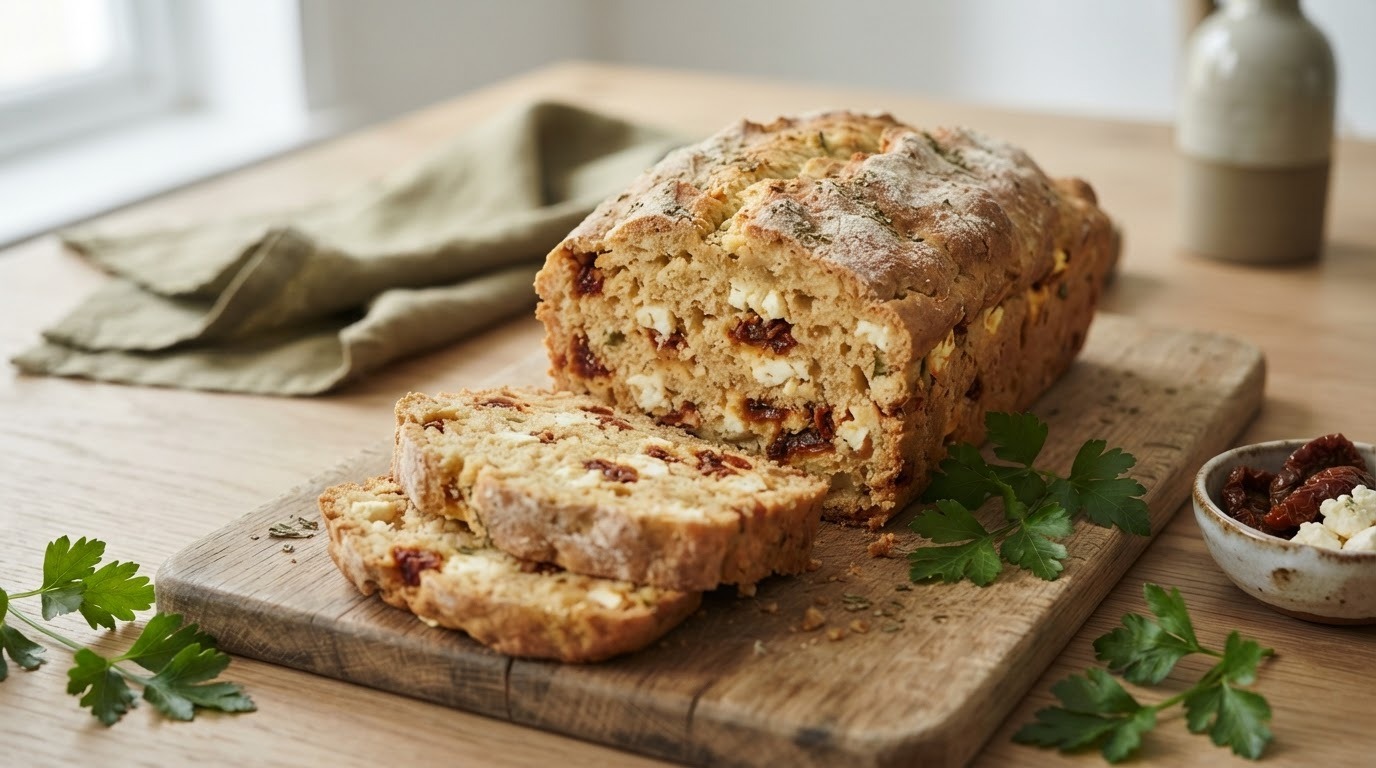 Hartige Cake met Feta en Zongedroogde Tomaat recept Hartige Cake met Feta en Zongedroogde Tomaat recept