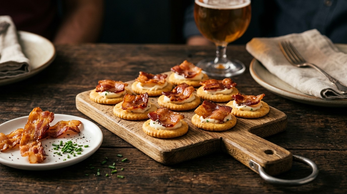 Hartige Crackers met Bacon