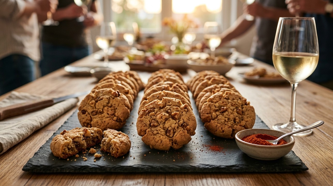Hartige Koekjes met Walnoot Voor Buffet
