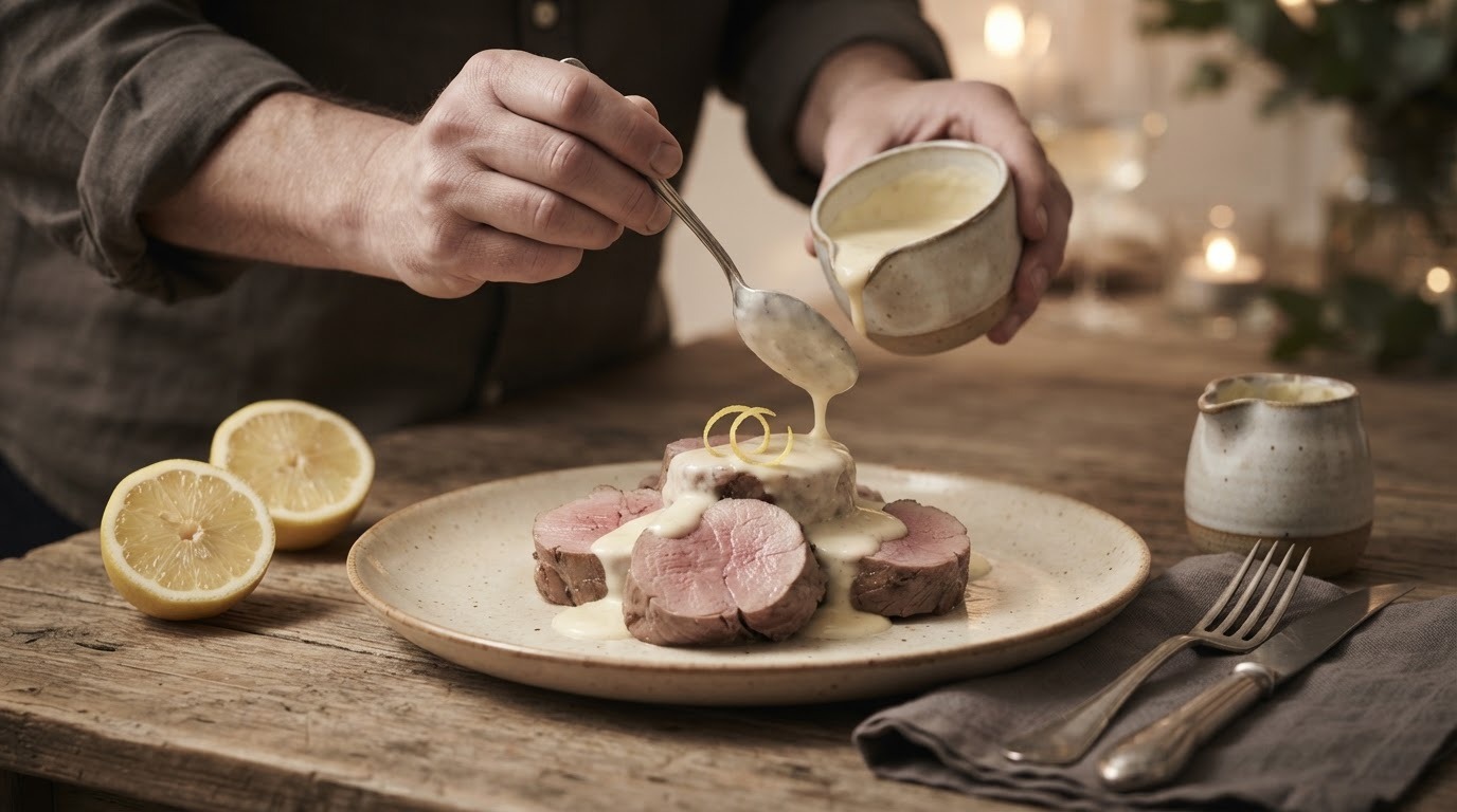 Hazenrugfilet met Citroen-roomsaus