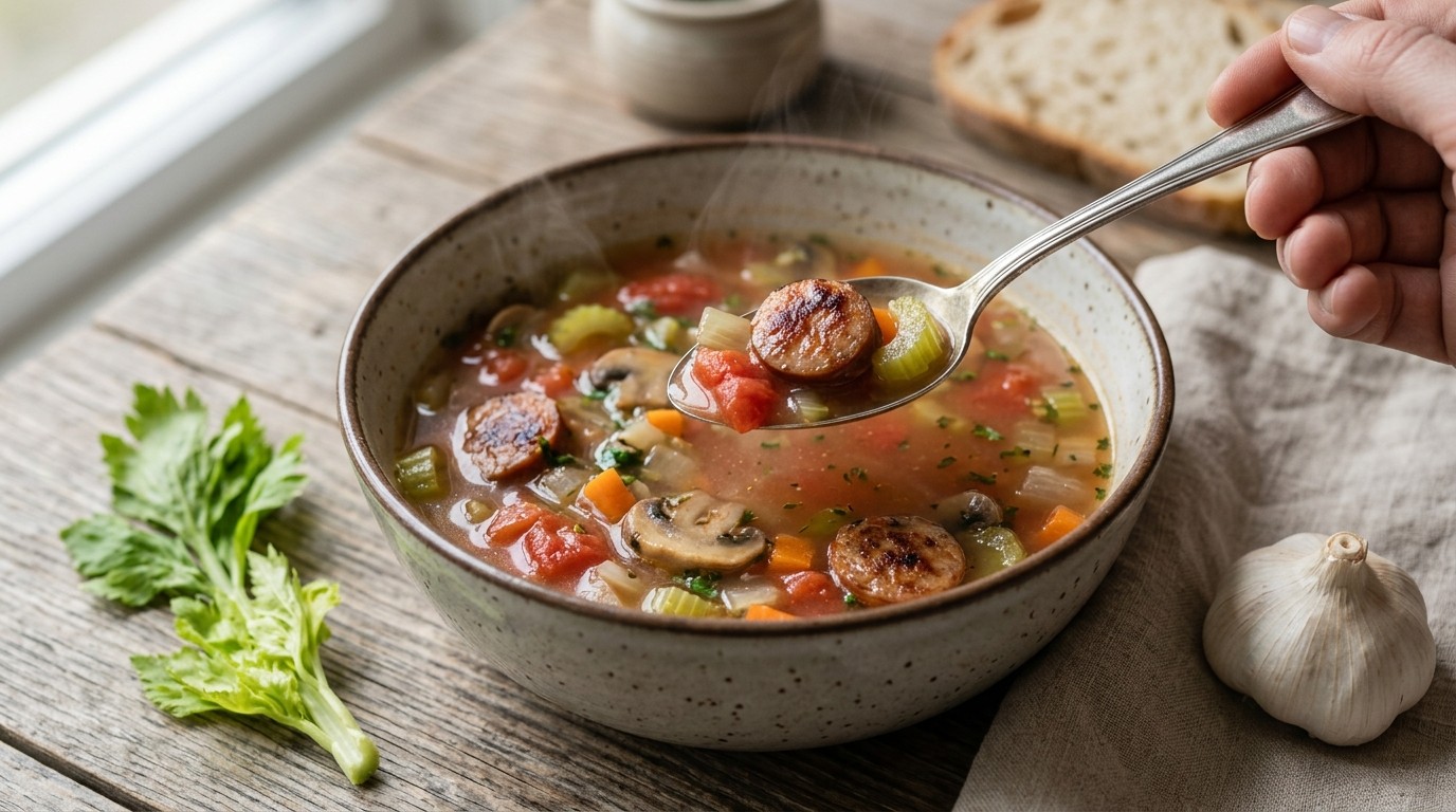 Heldere Tomaten-groentesoep