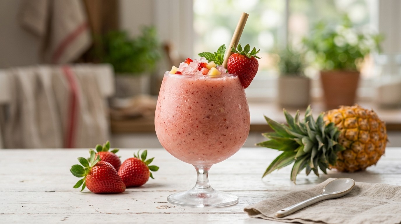 IJsmix Aardbeiendrank