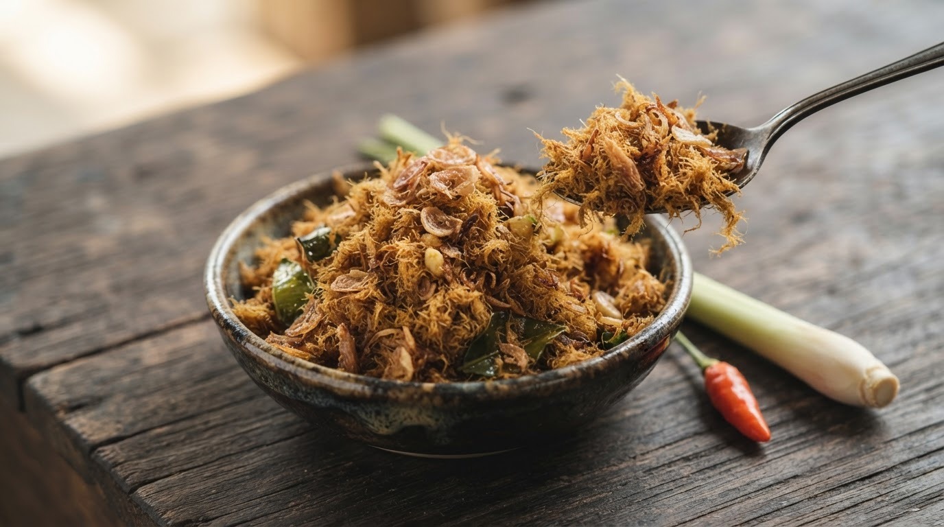 Ikan Abon Tongkol (droog Gebakken Tonijn)