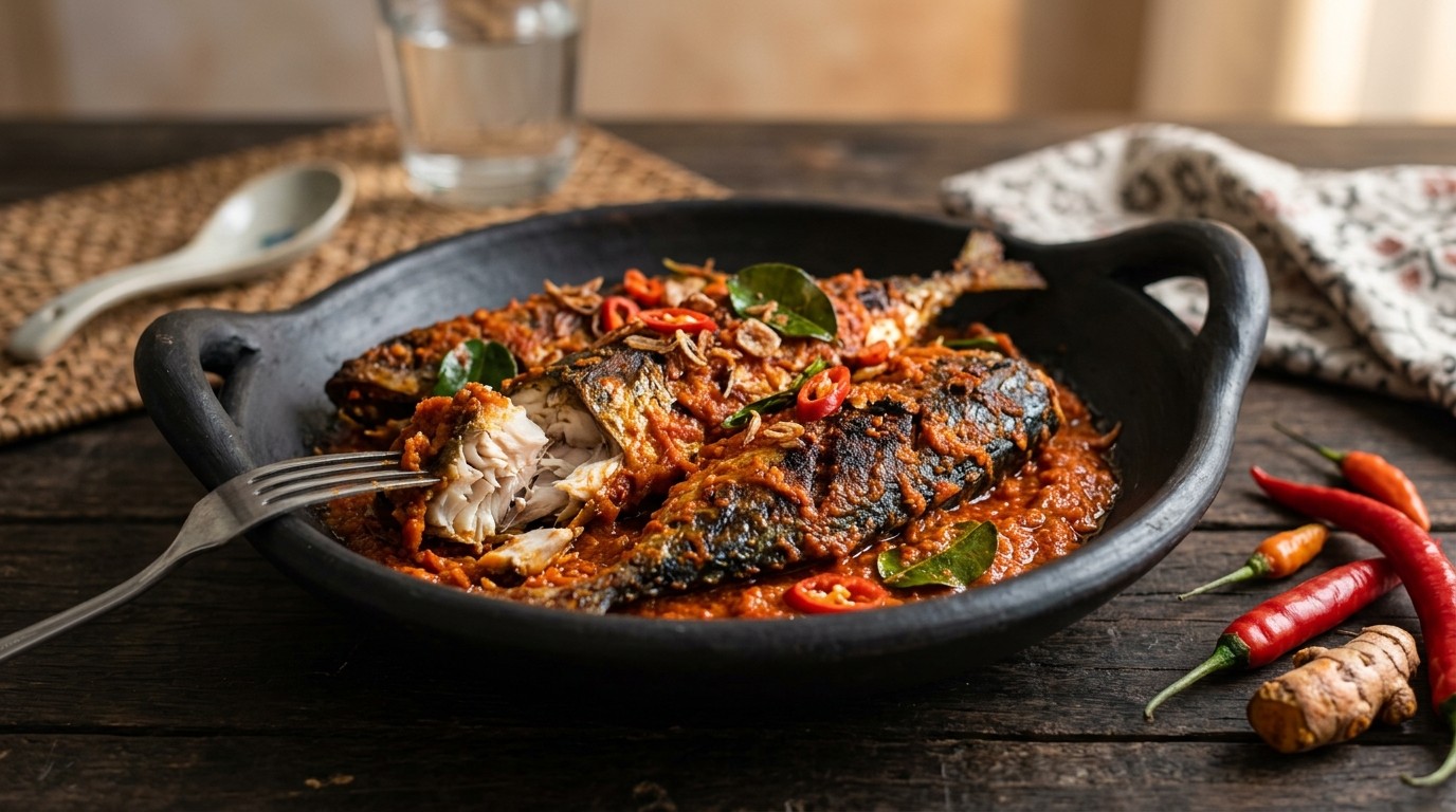 Ikan Boemboe Bali (hete Makreel) recept Ikan Boemboe Bali (hete Makreel) recept