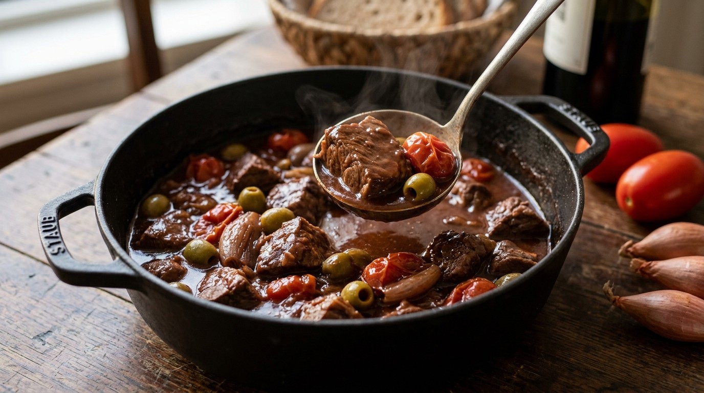 In Wijn Gestoofd Kalfsvlees recept In Wijn Gestoofd Kalfsvlees recept