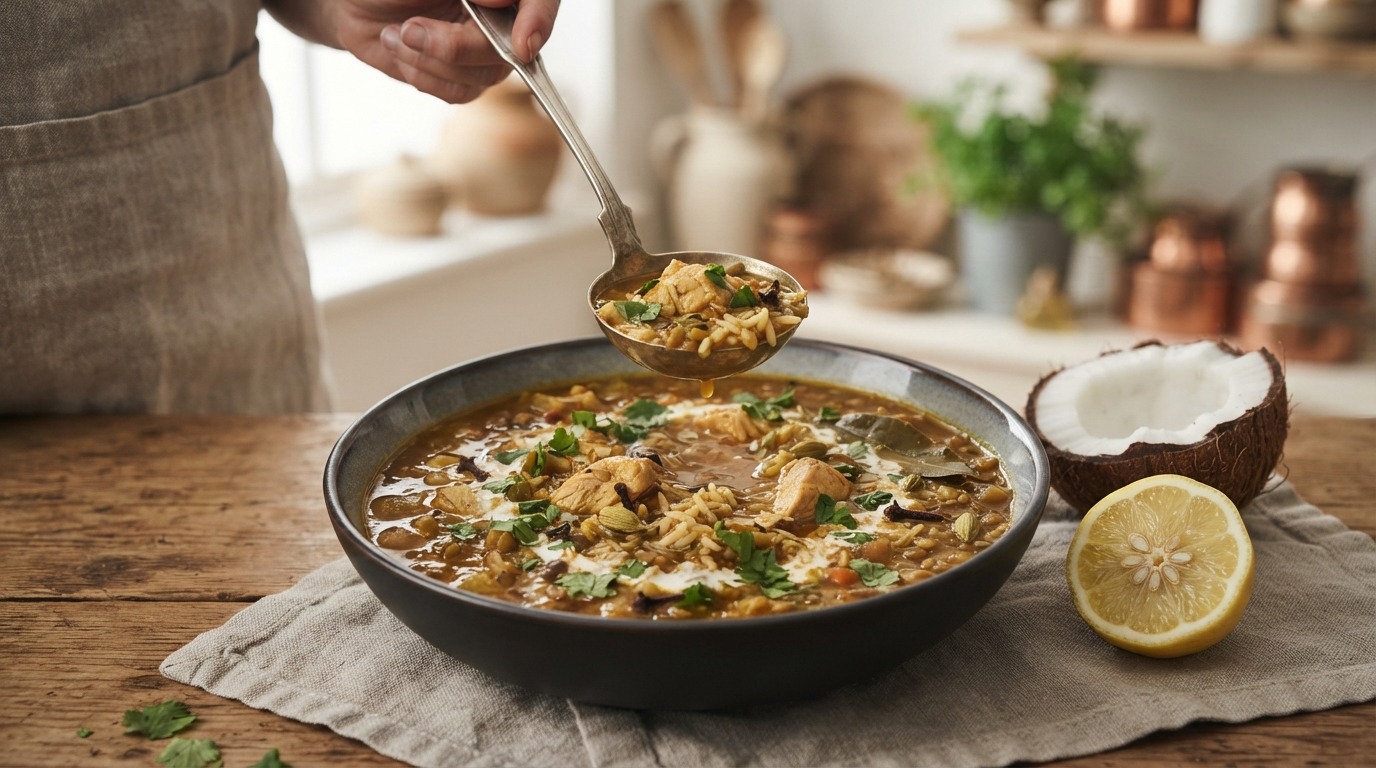 Indiase Kerriesoep, Muligatawny recept Indiase Kerriesoep, Muligatawny recept
