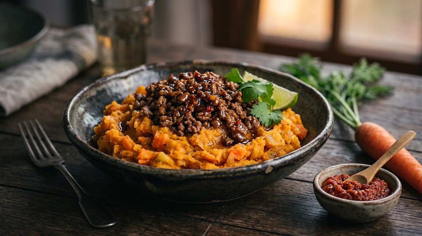Indische Hutspot met Tartaar