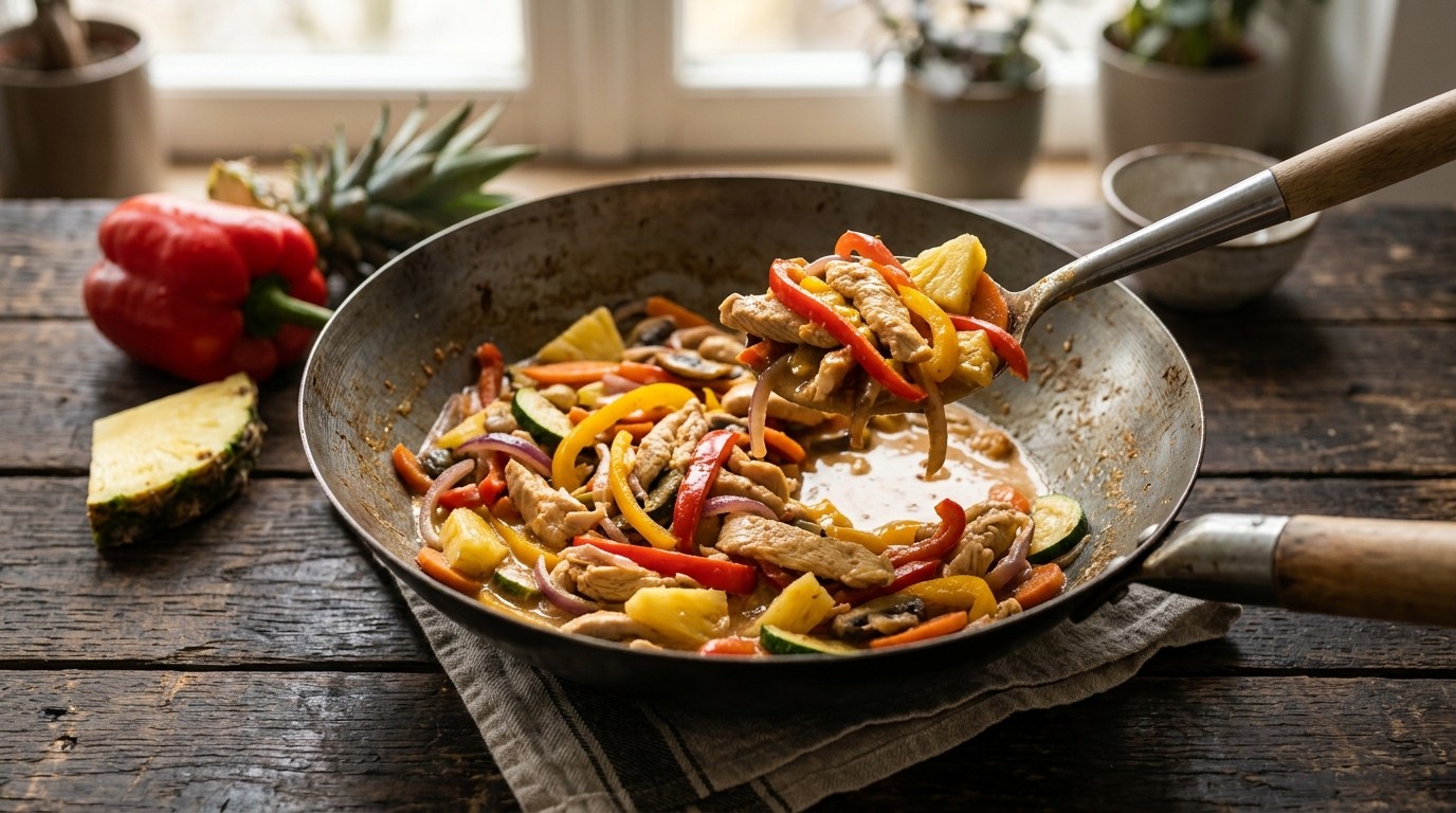 Indische kip met Groenten recept Indische kip met Groenten recept