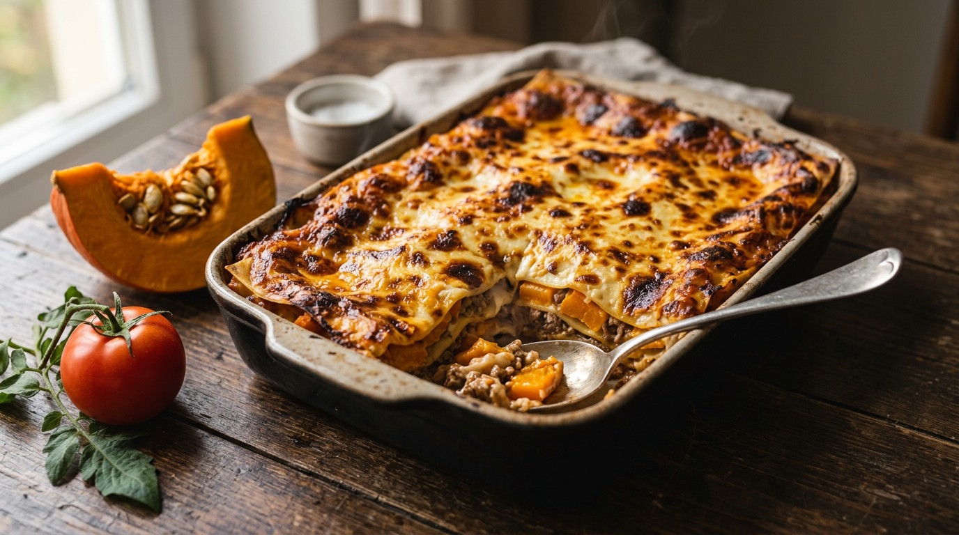 Italiaans Lasagne met Pompoen recept Italiaans Lasagne met Pompoen recept
