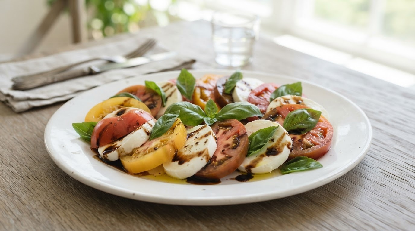 Italiaanse Tomatensalade met Mozzarella