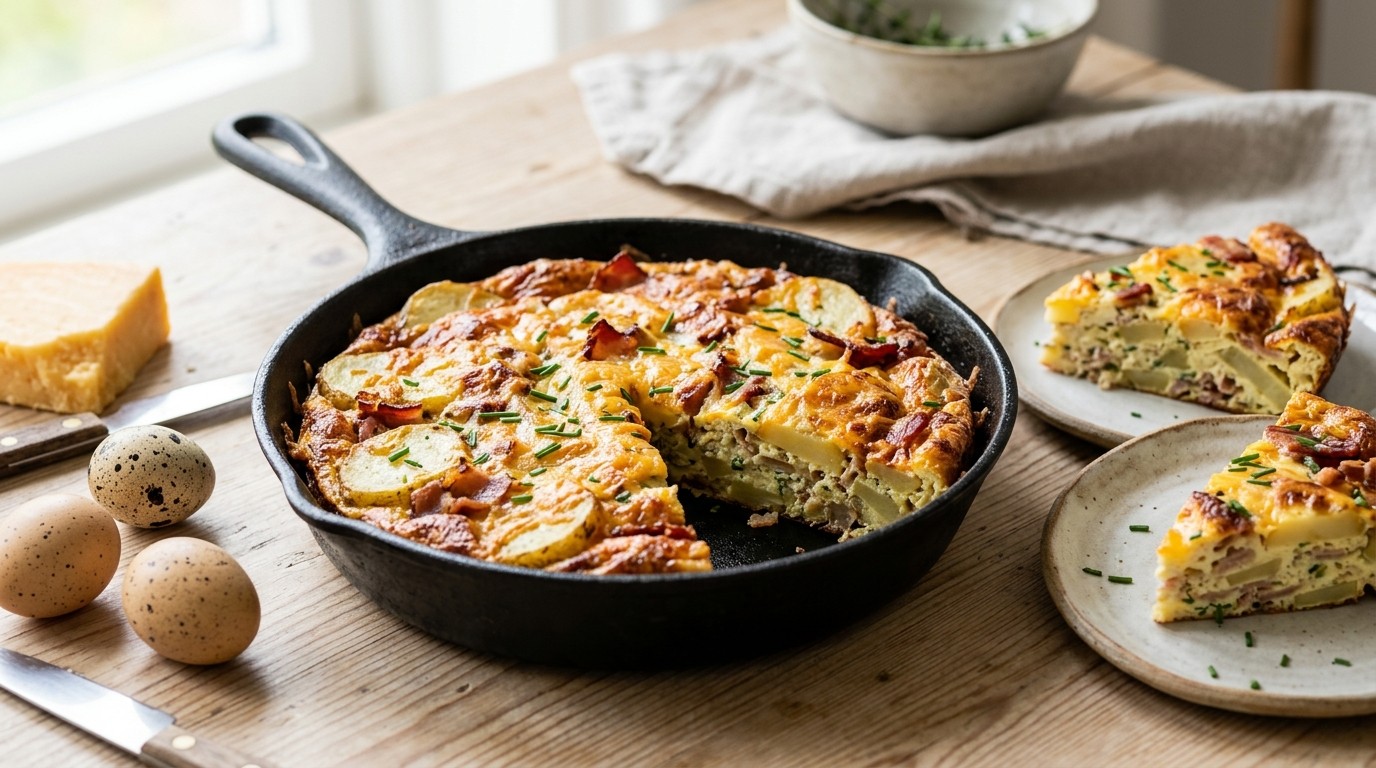 Kaas-aardappelfrittata