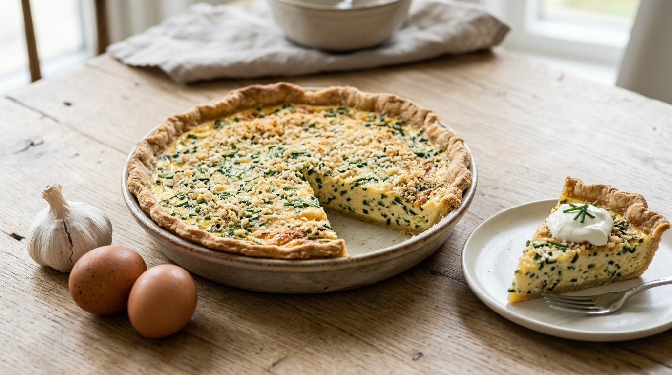 Kaas-bieslookquiche recept Kaas-bieslookquiche recept