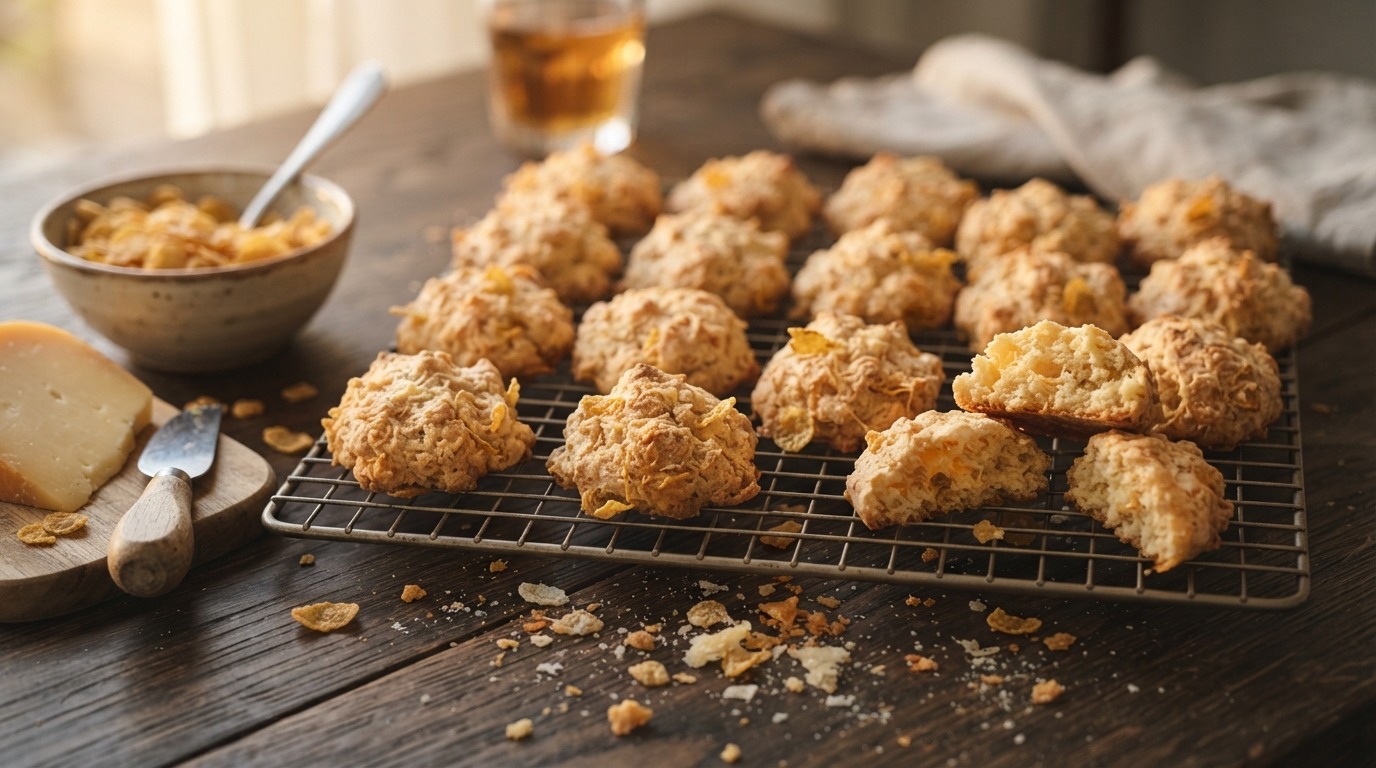 Kaaskoekjes met Cornflakes