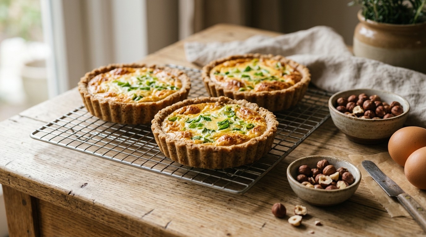 Kaasquiches met Lente-ui