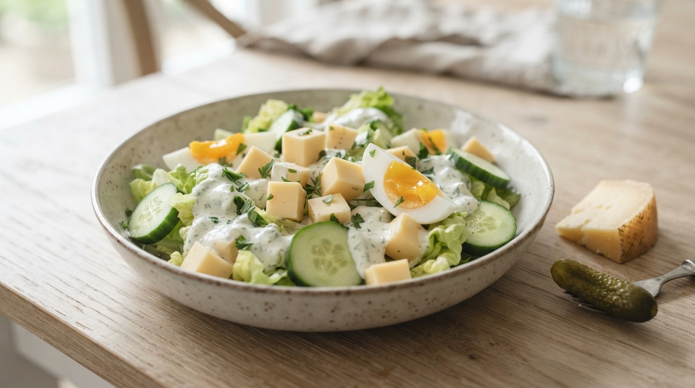Kaassalade met Komkommer