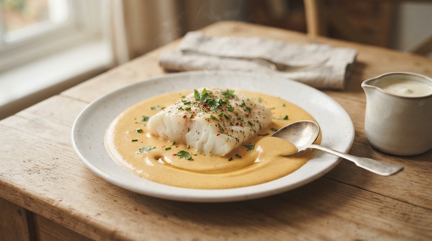 Kabeljauw met Heerlijk Sausje recept Kabeljauw met Heerlijk Sausje recept