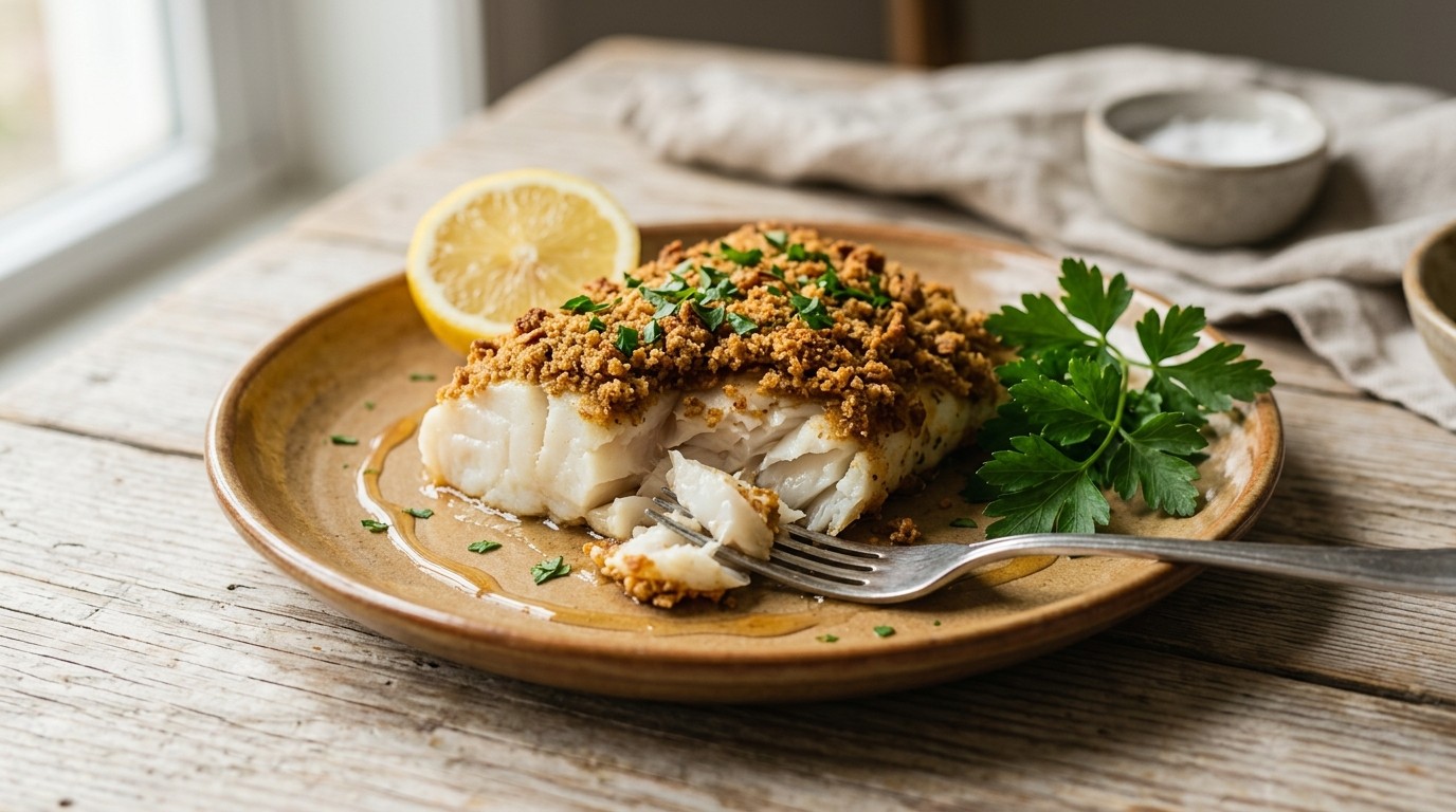 Kabeljauw met Kruiden en Peperkoek