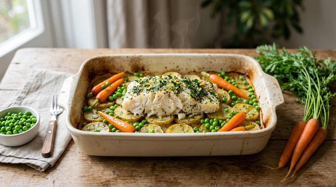 Kabeljauw op een Aardappelbedje recept Kabeljauw op een Aardappelbedje recept