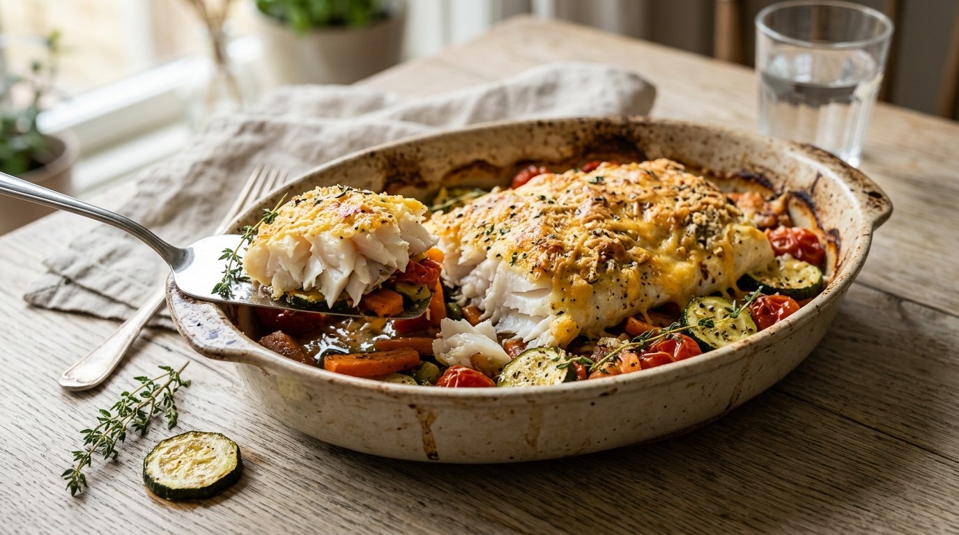 Kabeljauwfilet met een Kaasjasje recept Kabeljauwfilet met een Kaasjasje recept