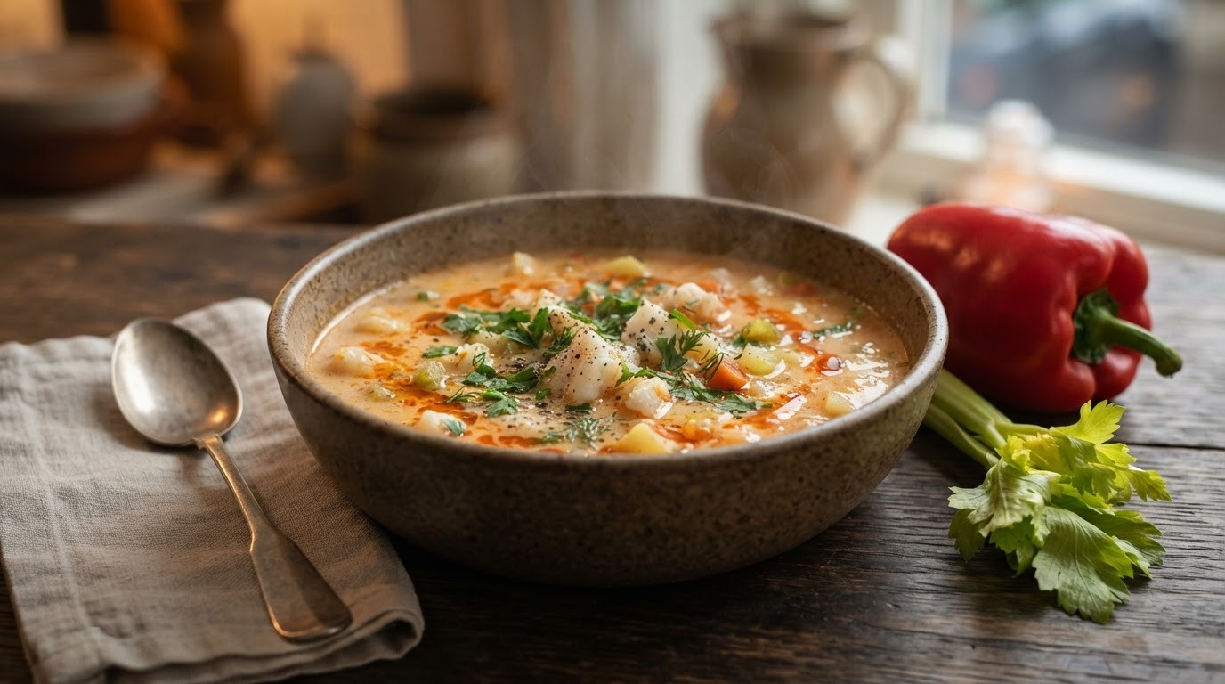 Kabeljauwsoep recept Kabeljauwsoep recept