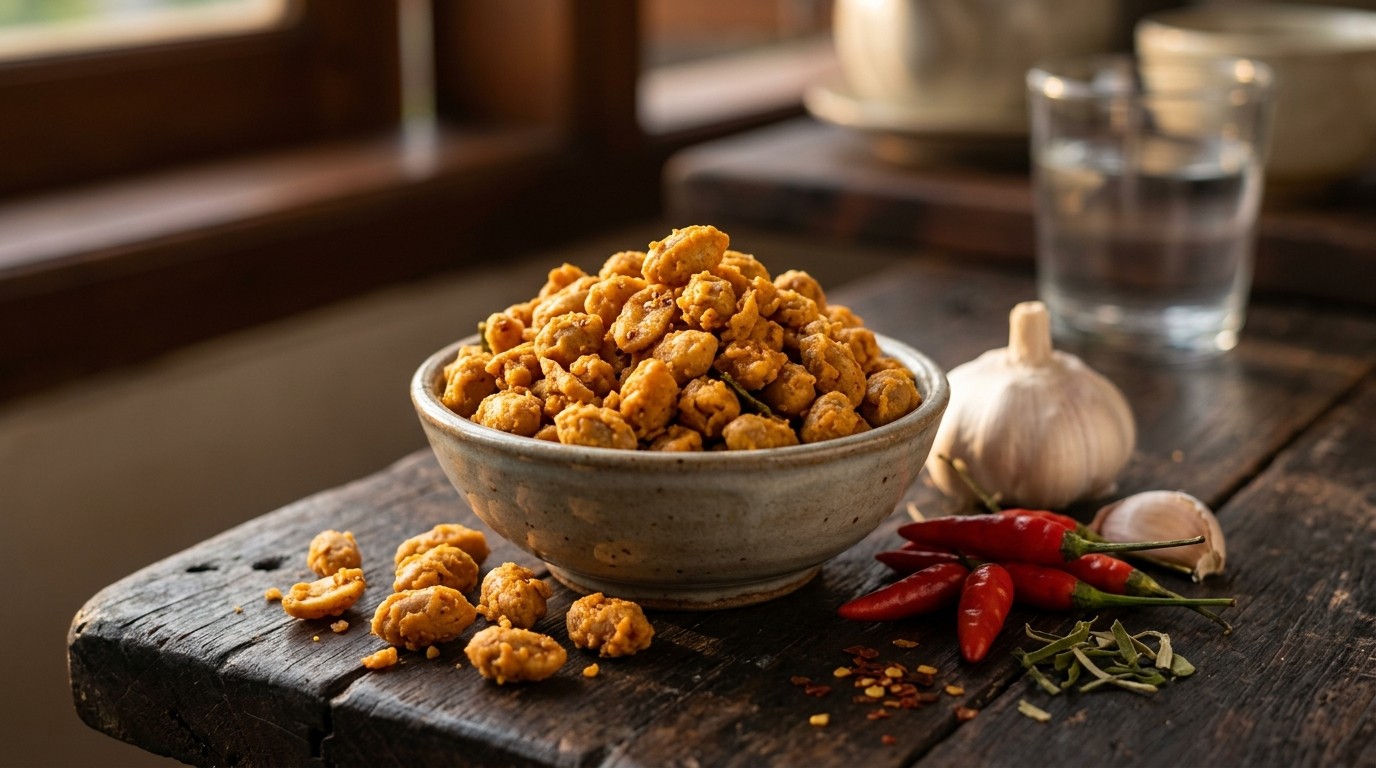 Kacang Pedis (pinda’s met Kruidenjas)