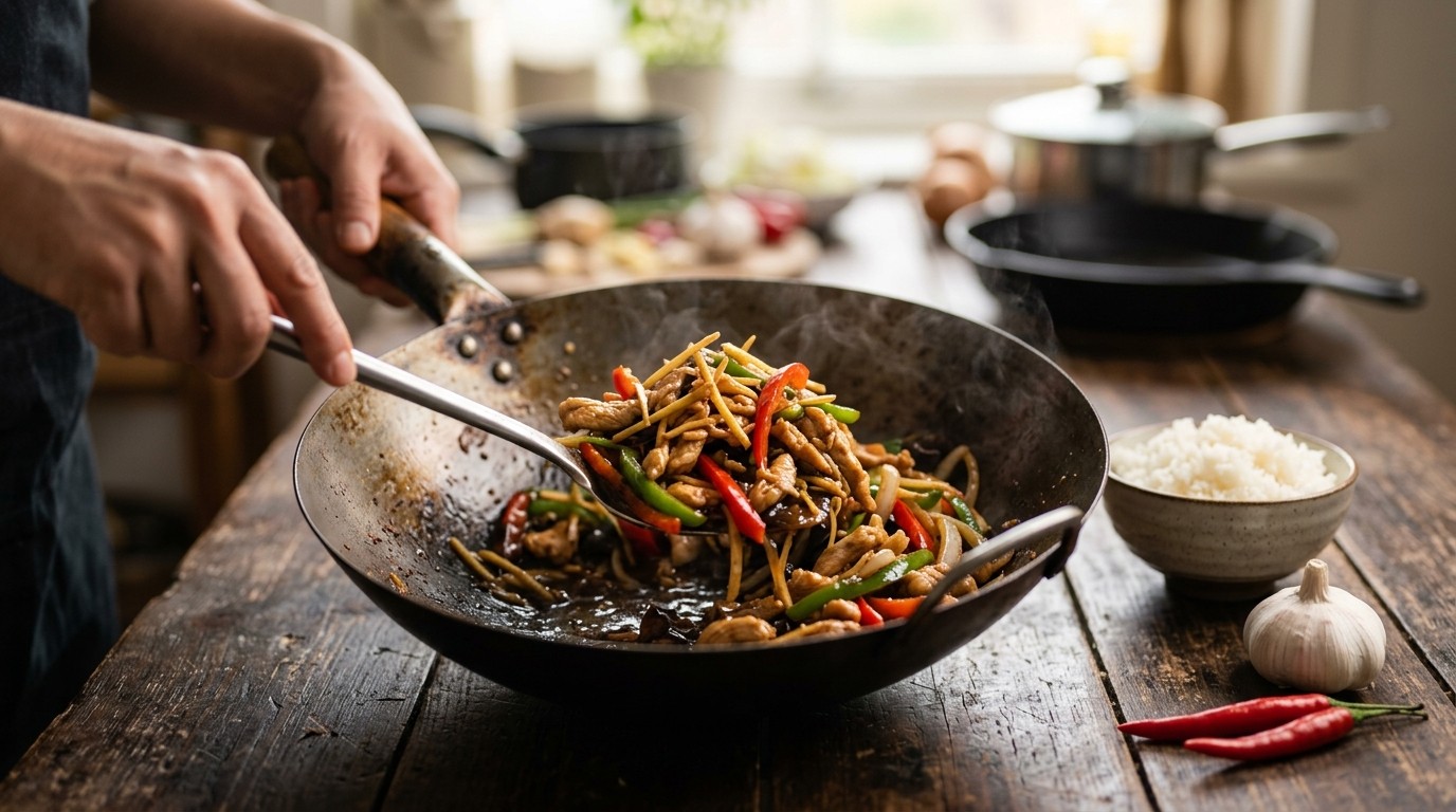 Kai Phad Khing (kip met Gember Smaakje)