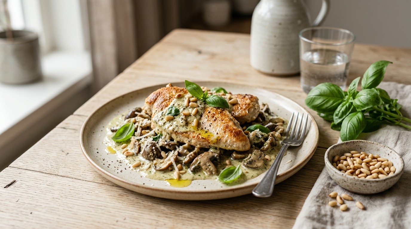 Kalkoenfilet met Pestosaus