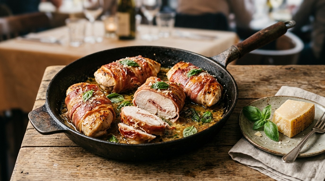 Kalkoenfilets met Parmaham