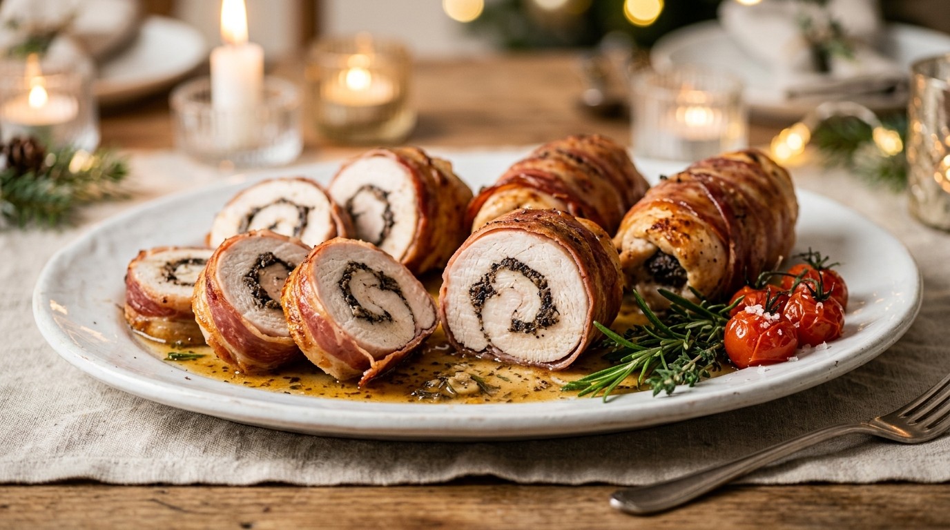 Kalkoenrolletjes met Rauwe ham