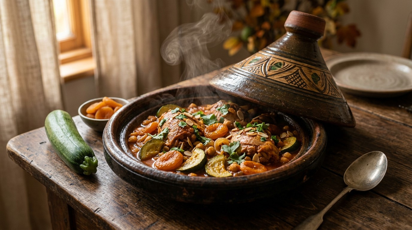 Kalkoentajine met Courgette recept Kalkoentajine met Courgette recept