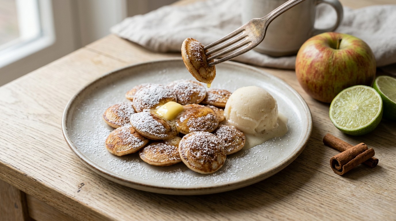 Kaneelpoffertjes met Appelsorbetijs recept Kaneelpoffertjes met Appelsorbetijs recept