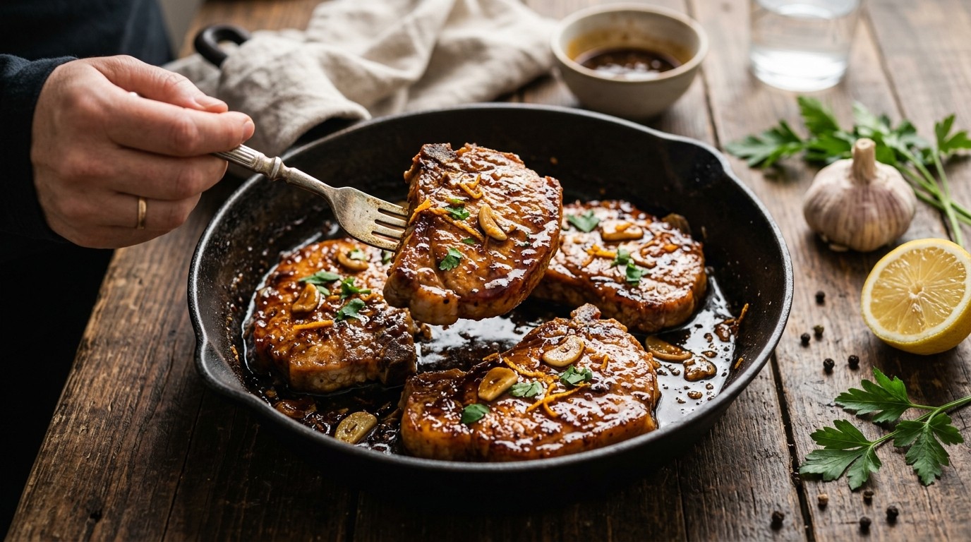 Karbonade in Ketjap-sinaasappel Marinade