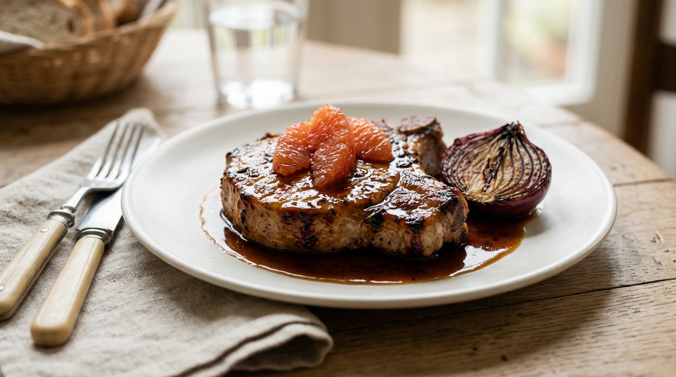 Karbonade met Grapefruitsaus