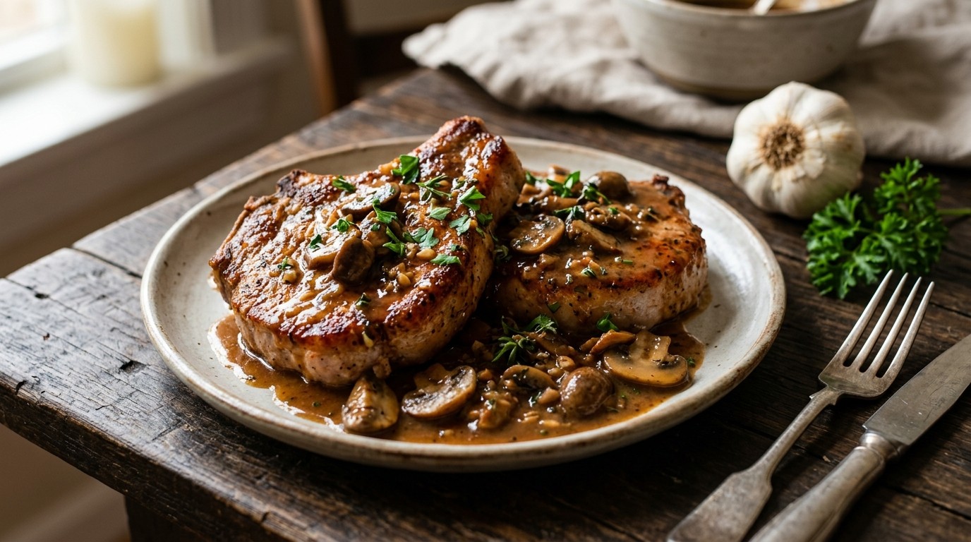 Karbonaden met Champignonsaus