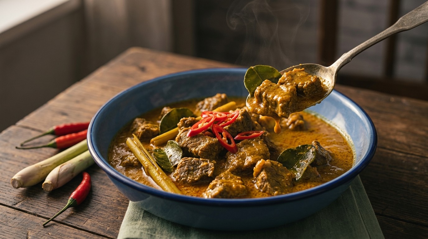 Kari Daging (rundvlees in Kokosmelksaus)