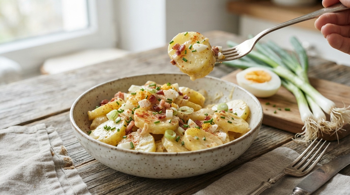 Kartoffelsalat (Duitse Aardappelsalade) recept Kartoffelsalat (Duitse Aardappelsalade) recept