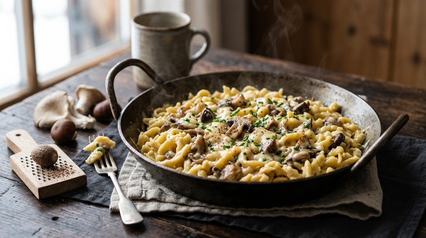 Käse-champignon Spätzle